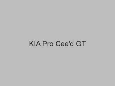 Enganches económicos para KIA Pro Cee'd GT
